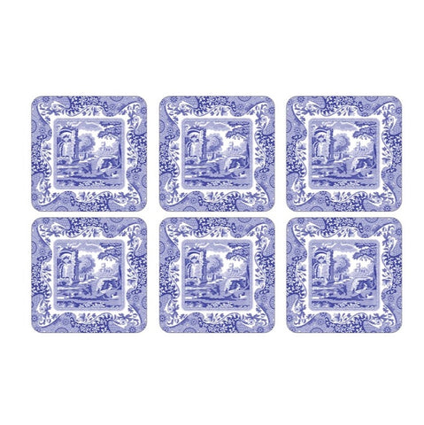 Spode - Blue Italian - Coasters - Set of 6
