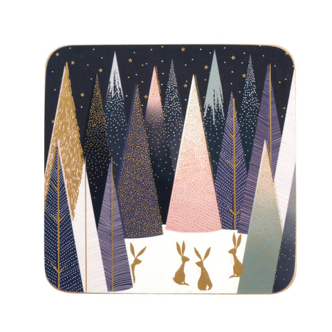 Sara Miller - Frosted Pines - Coasters - Box Set of 6