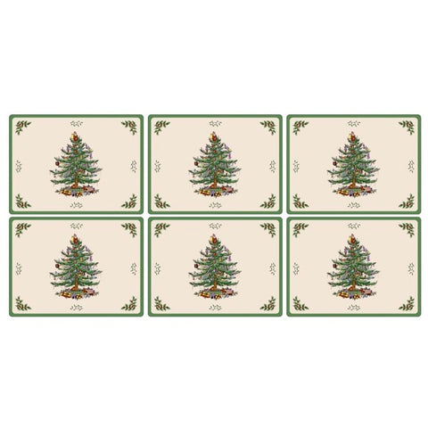 Spode Christmas Tree - Placemats - Box Set of 6