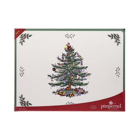 Spode Christmas Tree - Extra Large Placemats - Box Set of 4