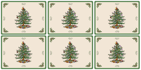 Spode Christmas Tree - Placemats - Box Set of 6