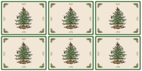 Spode Christmas Tree - Placemats - Box Set of 6