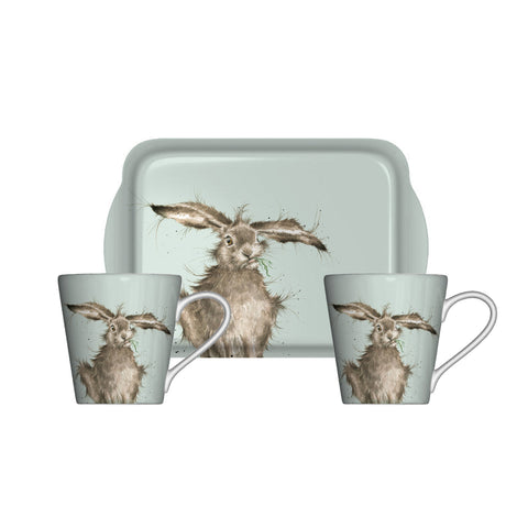 Wrendale - Mini Mugs & Tray Set - Hare