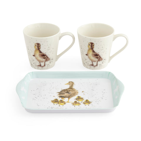 Wrendale - Mini Mugs & Tray Set - Lovely Mum - Ducks