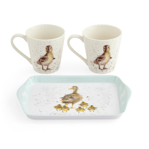 Wrendale - Mini Mugs & Tray Set - Lovely Mum - Ducks