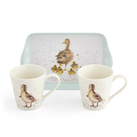 Wrendale - Mini Mugs & Tray Set - Lovely Mum - Ducks