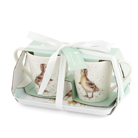 Wrendale - Mini Mugs & Tray Set - Lovely Mum - Ducks