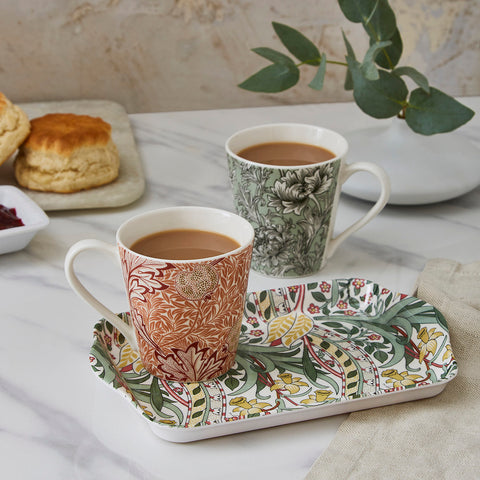 Morris & Co - Mini Mugs & Tray Set