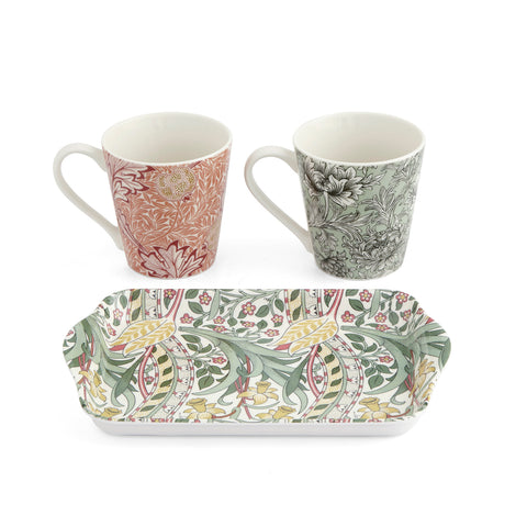 Morris & Co - Mini Mugs & Tray Set