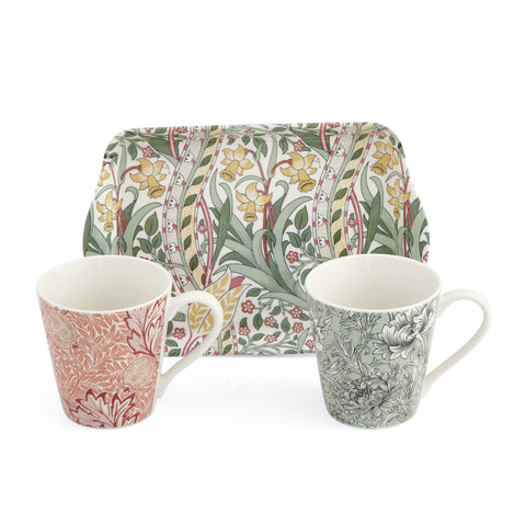 Morris & Co - Mini Mugs & Tray Set