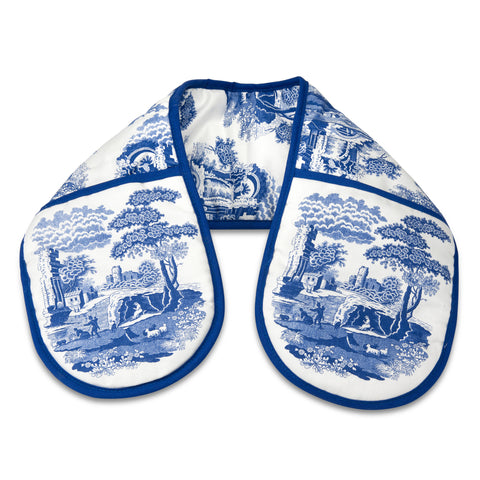 Blue Italian Double Oven Gloves         