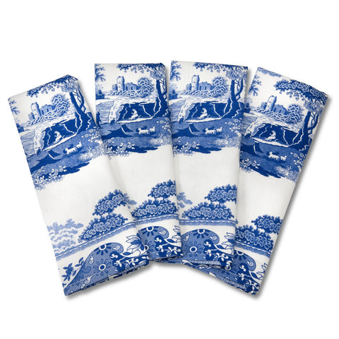 Spode - Blue Italian - Cotton Napkin - Pack of 4