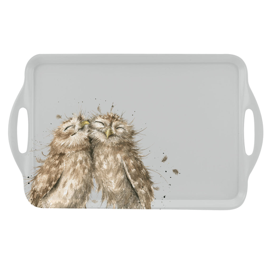 Wrendale - Large Handled Tray - Owls