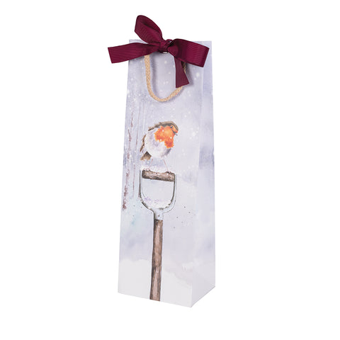 Wrendale - Christmas - Gift Bag - Bottle Bag - Robin