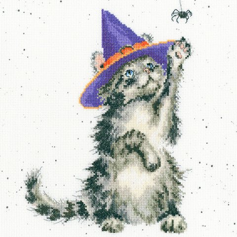 Bothy Threads - Wrendale - Cross Stitch Kit - The Witch's Cat