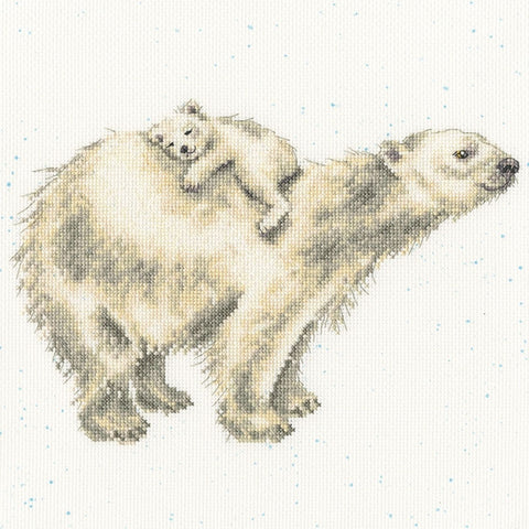 Bothy Threads - Wrendale - Cross Stitch Kit - Snow Baby - Polar Bears