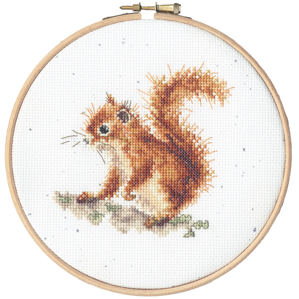 Bothy Threads Wrendale Cross Stitch Kit Acorns Squirrel HOUSE