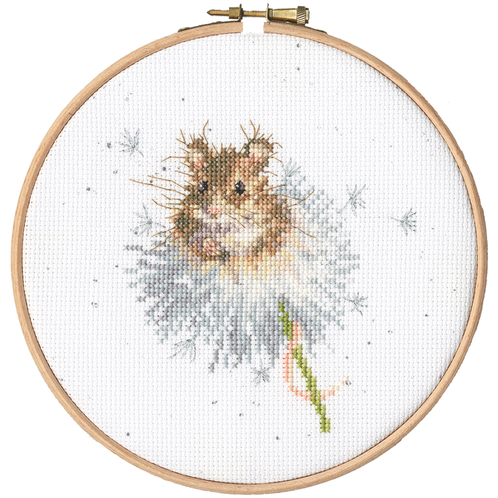 Bothy Threads Kit Punto Croce 'Time Flies' - 12x12 Cm Con Perline E Lana