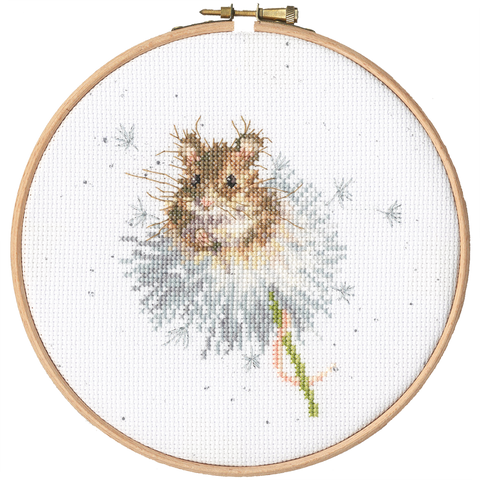 Bothy Threads - Wrendale - Cross Stitch Kit - Dandelion Clock - Mouse