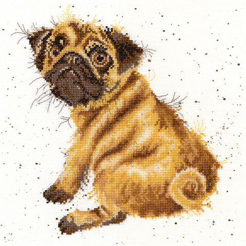 Bothy Threads - Wrendale - Cross Stitch Kit - Pug - Dog