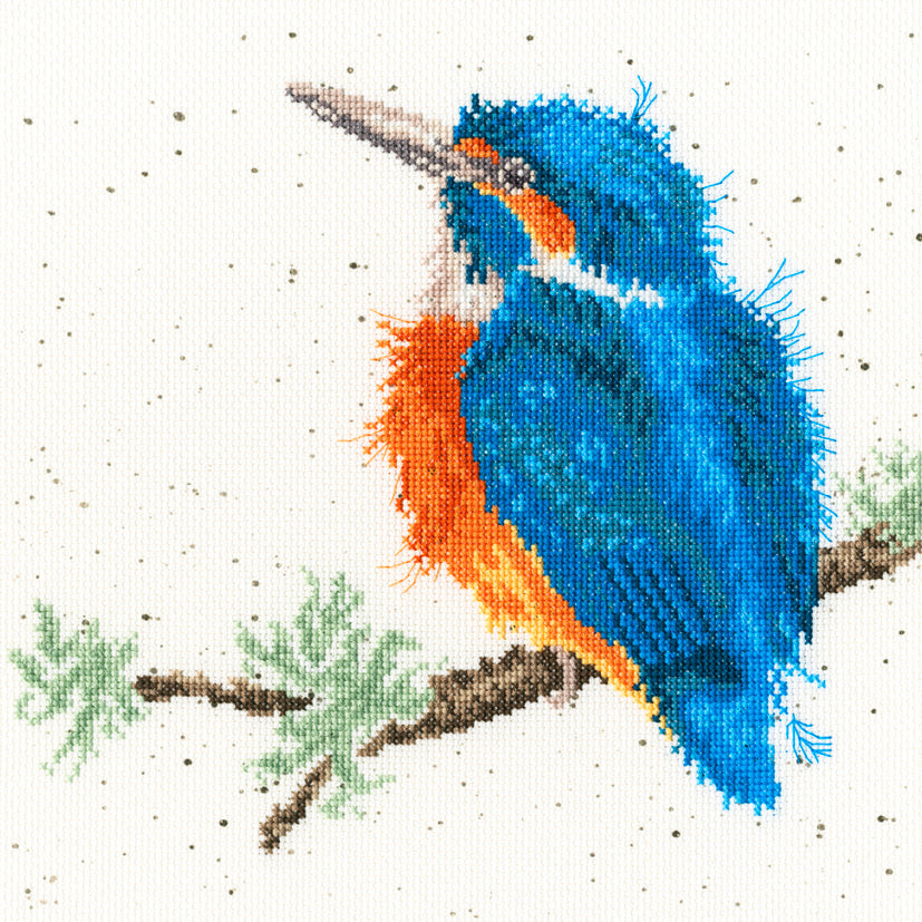 Bothy Threads - Wrendale - Cross Stitch Kit - King of the River - Kingfisher