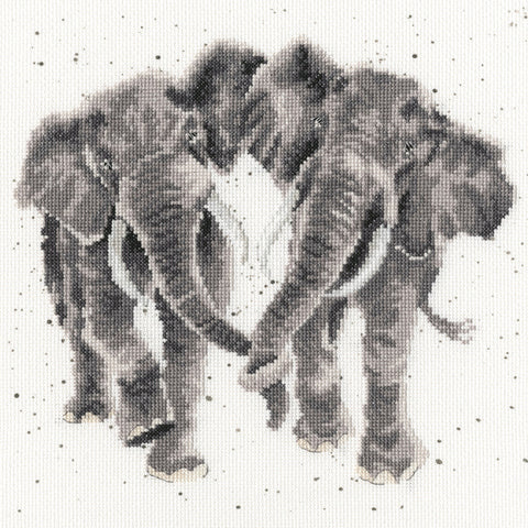 Bothy Threads - Wrendale - Cross Stitch Kit - Age is Irrelephant - Elephants