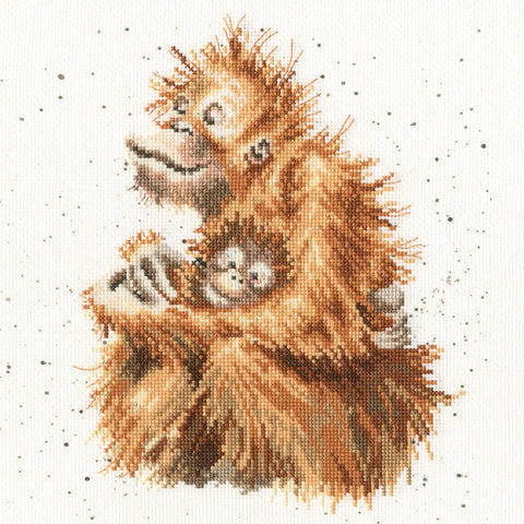 Bothy Threads - Wrendale - Cross Stitch Kit - Love Is - Orangutan