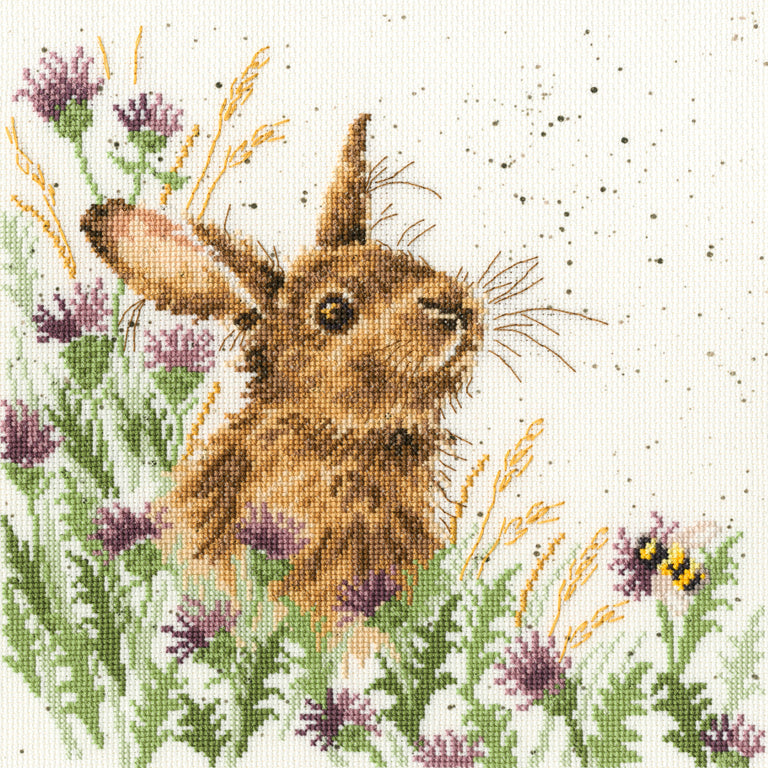 Bothy Threads - Wrendale - Cross Stitch Kit - The Meadow - Rabbit
