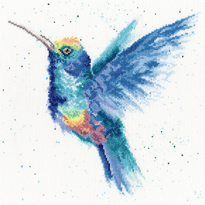 Bothy Threads - Wrendale - Cross Stitch Kit - Rainbow - Hummingbird