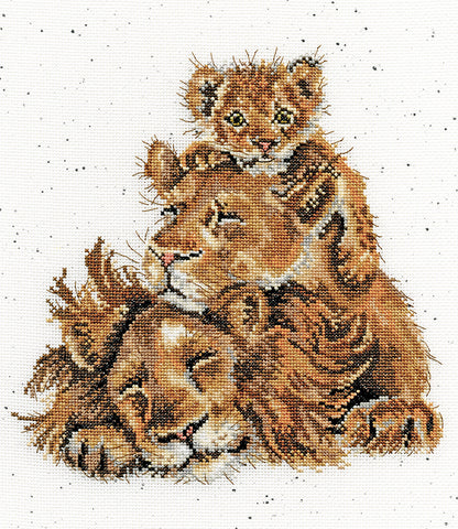 Bothy Threads - Wrendale - Cross Stitch Kit - Family Pride - Lions