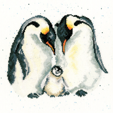 Bothy Threads - Wrendale - Cross Stitch Kit - The Emperor's New Chick - Penguins with Chick