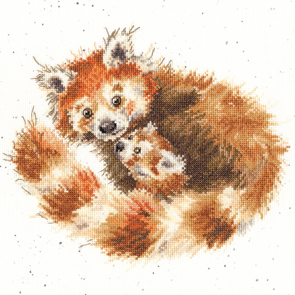 Bothy Threads - Wrendale - Cross Stitch Kit - Tree Hugger - Red Badger & Cub
