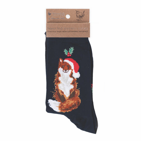 Wrendale - Christmas - Bamboo Socks - Ladies One Size 4-7