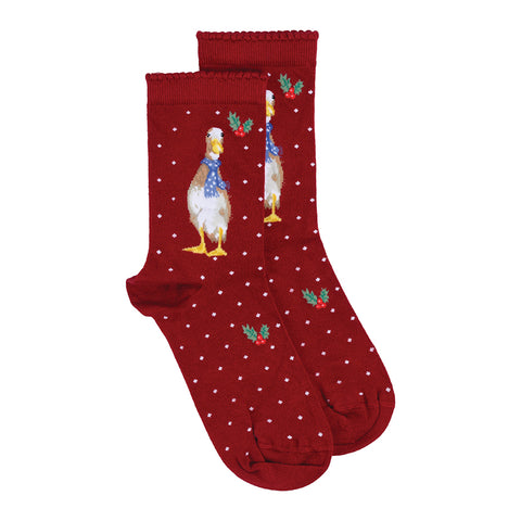 Wrendale - Christmas - Bamboo Socks - Ladies One Size 4-7