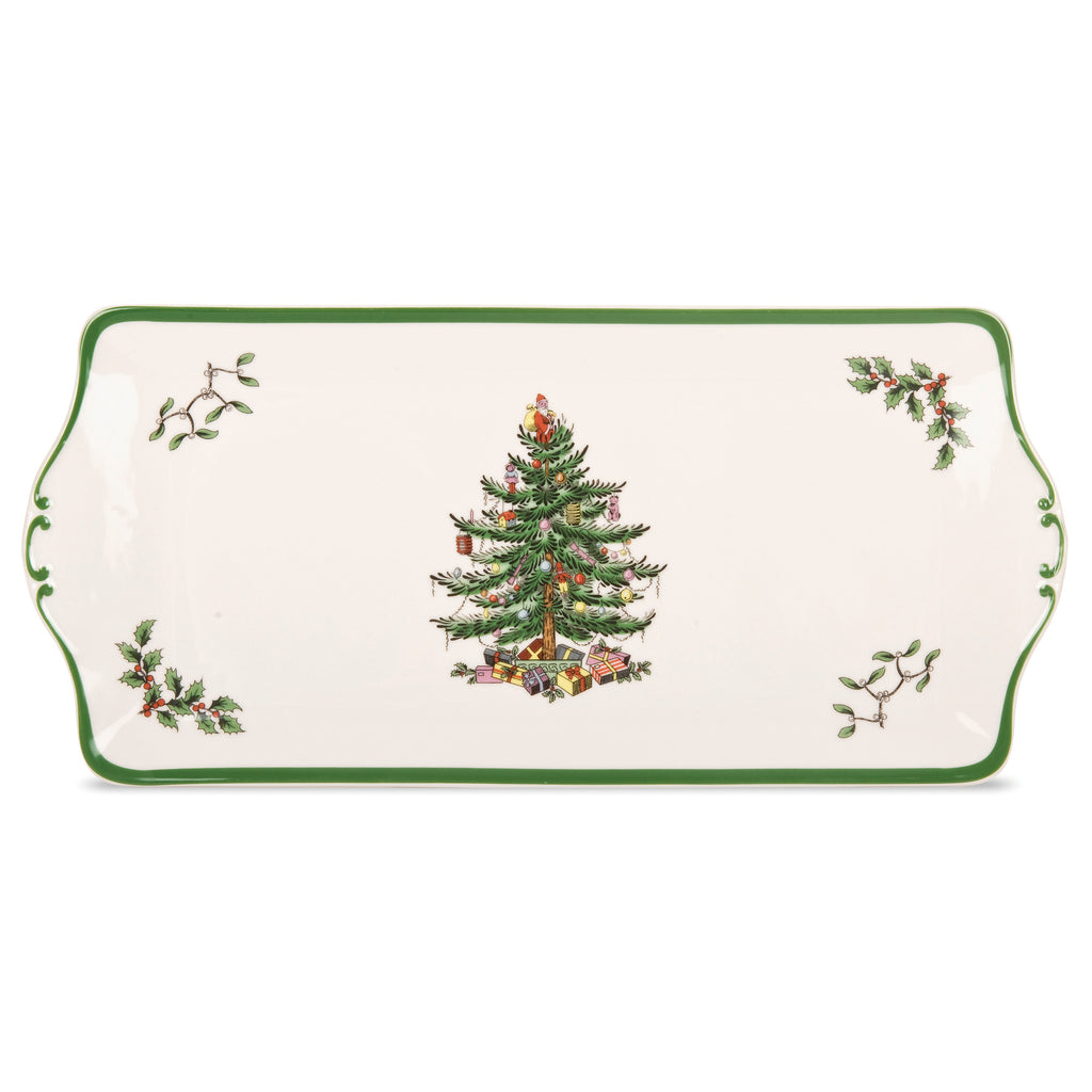 Spode Christmas Tree Ceramic Sandwich Tray