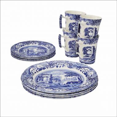 Spode - Blue Italian - 12 Piece Set