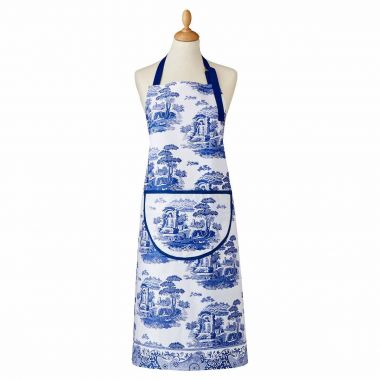 Spode - Blue Italian - Cotton Drill Apron with Pocket