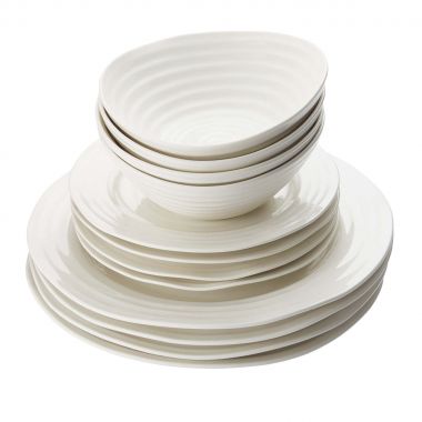 Sophie Conran - 12 Piece White Rimmed Dinner Service